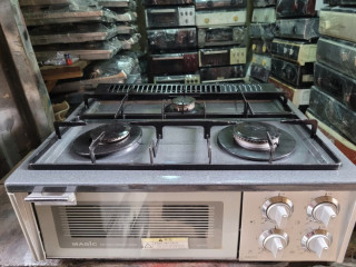 magic-3-burner-table-gas-cooker-with-oven-and-grill-foreign-used
